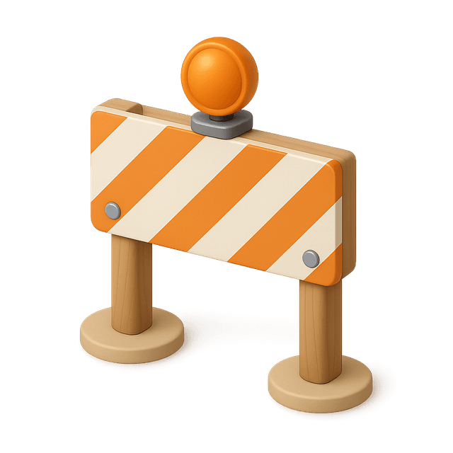 Road Block Sign